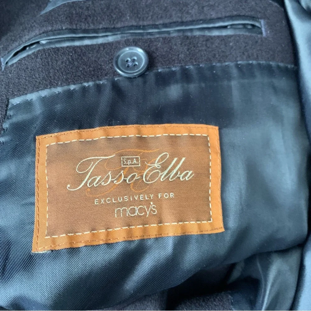 Tasso Elba Vintage 100% Cashmere Suit Jacket